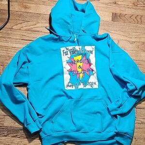 May 4&5 2024 Turquoise Hoodie COMIC GRAPHIC